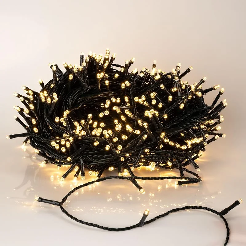 Besuche den Spetebo-Store Spetebo Lichterkette mit 500 LED warm weiß für den Innen- und Außenbereich — Weihnachtsbeleuchtung