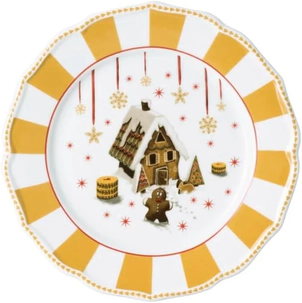 Besuche den Hutschenreuther-Store Hutschenreuther Weihnachtskollektion Christmas Love beige Teller flach 22 cm — Advent und Tisch