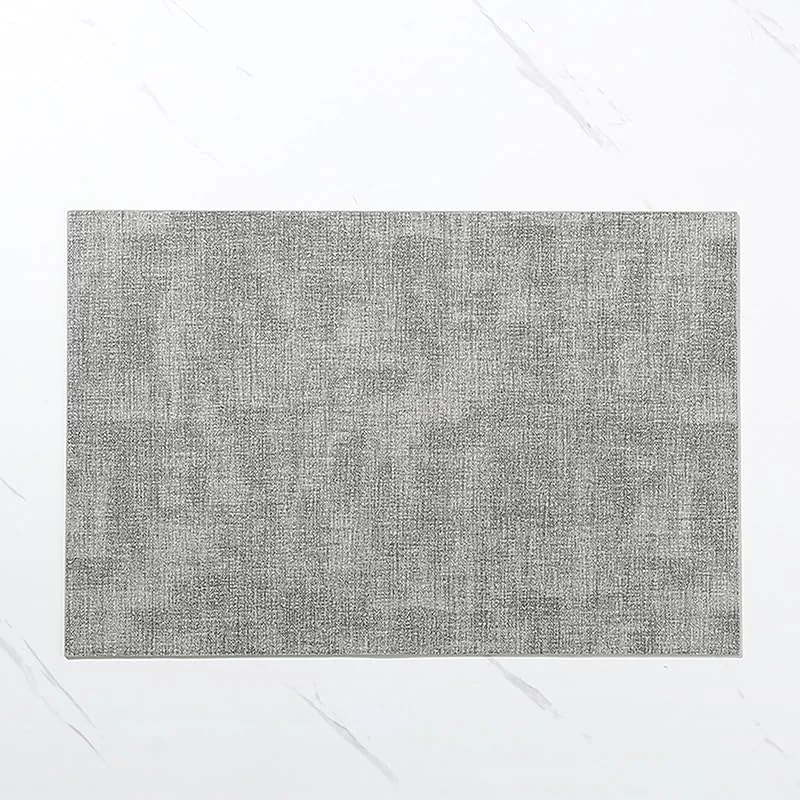 Besuche den Epinki-Store Epinki Tischset Weihnachten Abwaschbar Quadratisch, 2Pcs Set PU Leder Platzsets Gewebt Muster Anti-Rutsch, Tischmatten Set Abwaschbar Hellgrau für Küche Restaurant und Hotel, 30x45CM — Küche & Haushalt