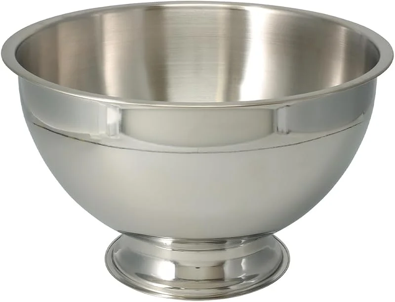 Marke: 2474U Eleganter Champagnerkühler aus Edelstahl rund 30 x 21 cm — Wein und Festtafel