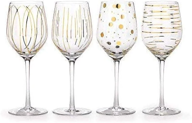 Besuche den MIKASA-Store Mikasa Cheers Martinigläser, 290 ml, 4 Stück Weißwein-Gläser Gold — Wein und Festtafel