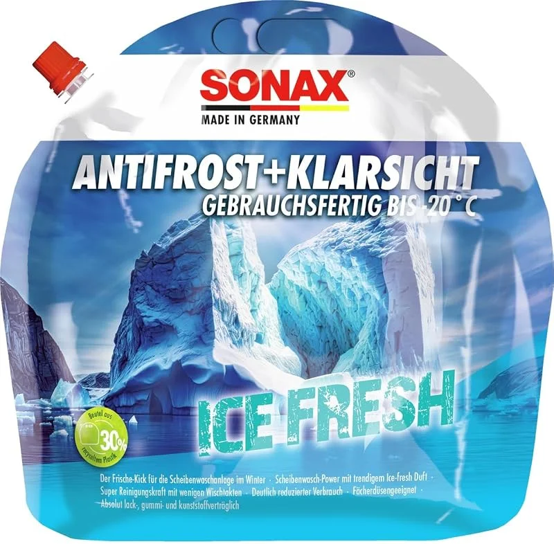Besuche den SONAX-Store SONAX AntiFrost+KlarSicht IceFresh Gebrauchsfertig bis -20° C (3 Liter) schneller, schlierenfreier & effektiver Scheibenreiniger für den Winter, Art-Nr. 01334410, unbekannt — Hautpflege