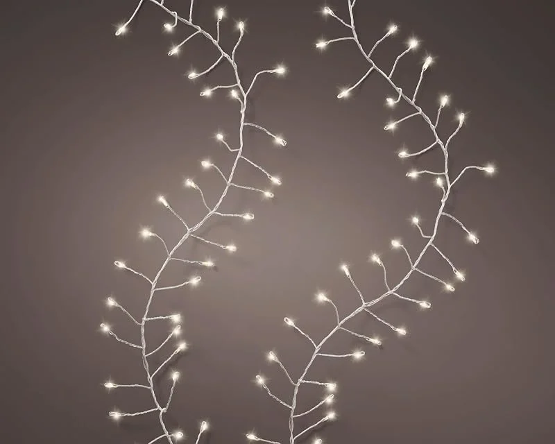 Marke: Lumineo Lumineo LED Kompaktbeleuchtung Silber, warmes Weiss 450cm — Weihnachtsbeleuchtung