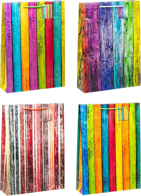 Besuche den TSI-Store TSI Geschenktüten STREIFEN XXL, 12er Packung, Größe: XXL (HxBxT 44 x 33 x 10 cm), Art. Nr. 84171 — Geschenkverpackung