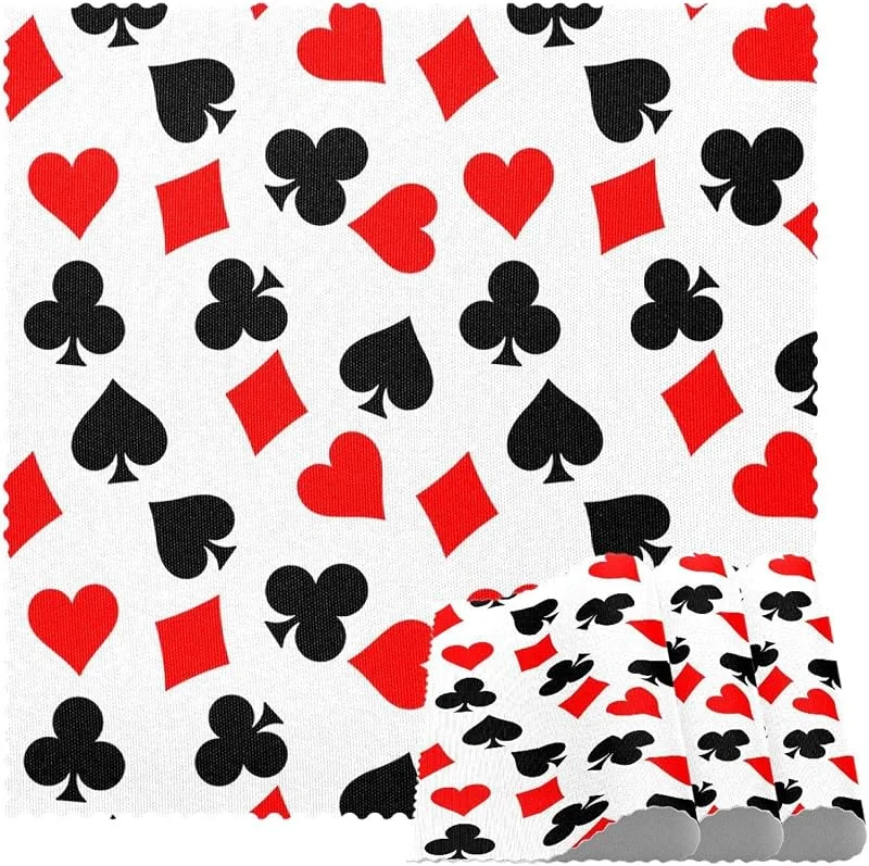 Marke: VAPOKF Poker Hearts Clubs Spaten und Diamanten Platzsets Set von 1 für Esstisch Waschbar Anti-Rutsch Platzset für Weihnachten Urlaub Geburtstag Party Tisch — Küche & Haushalt