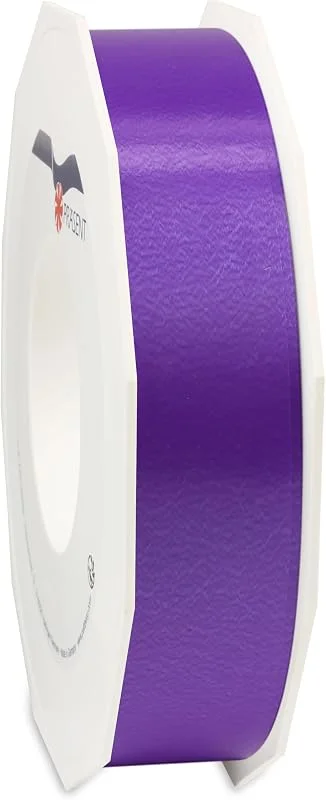 Besuche den PRÄSENT-Store PRÄSENT C.E. PATTBERG Geschenkband violett, 91 Meter Ringelband 25 mm zum Basteln, Dekorieren & Verpacken von Geschenken zu jedem Anlass — Geschenkverpackung