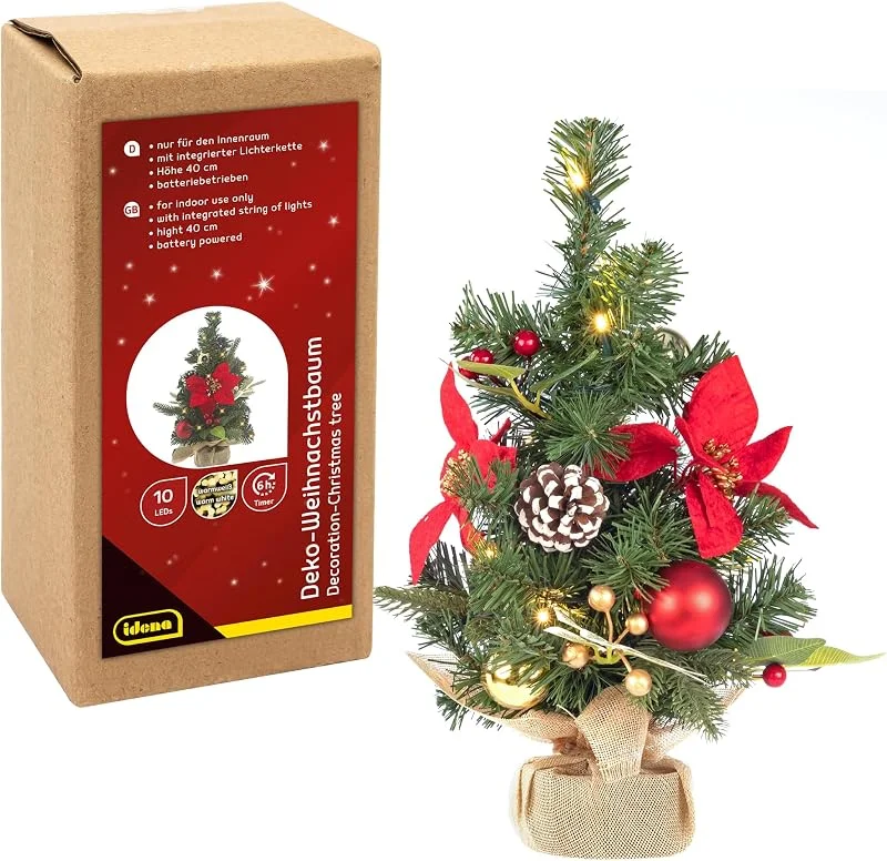Besuche den Idena-Store Idena 31901 Deko Weihnachtsbaum mit 10 LED in Warmweiß, ca. 40 cm — Weihnachtsbeleuchtung