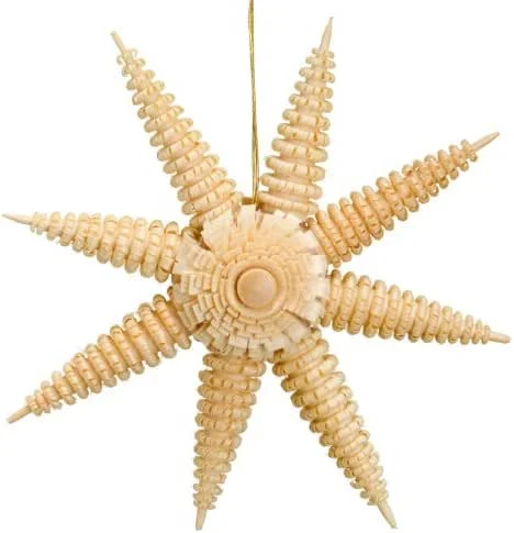 Besuche den Rudolphs Schatzkiste-Store Rudolphs Schatzkiste Christbaumschmuck Holzstern mit Ringelbäumchen Natur Ø 7cm NEU Weihnachtsbaum Weihnachtsstern Baumbehang Baumschmuck Weihnachtsschmuck Baum Dekoration Seiffen Erzgebirge Holz — Weihnachtsdeko