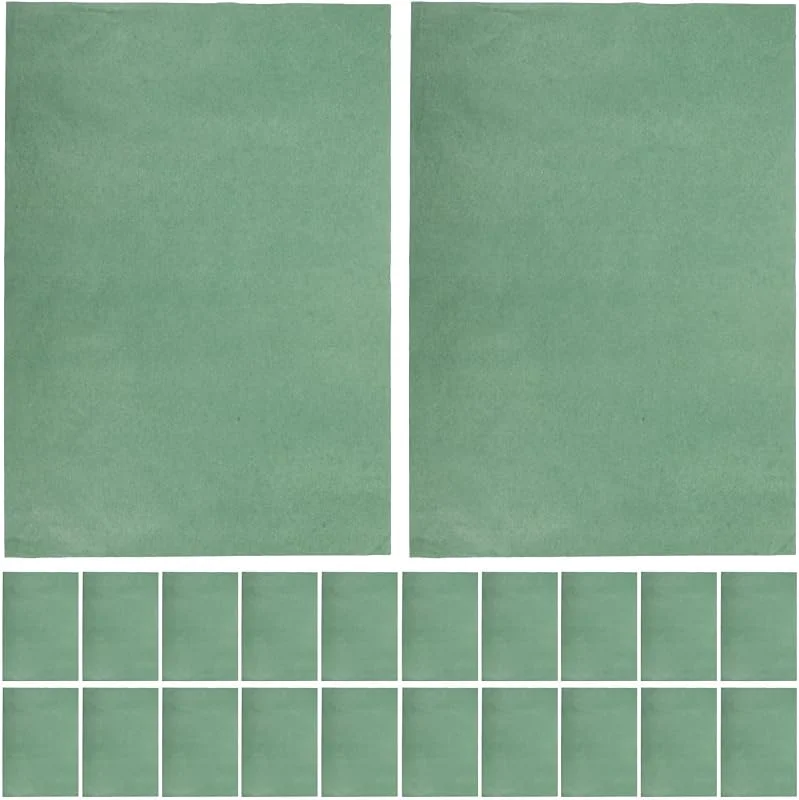Marke: BESTOYARD 60 Stück Geschenkpapier Seidenpapier 50x35x0, 1cm Papier Weiß Grün — Geschenkverpackung