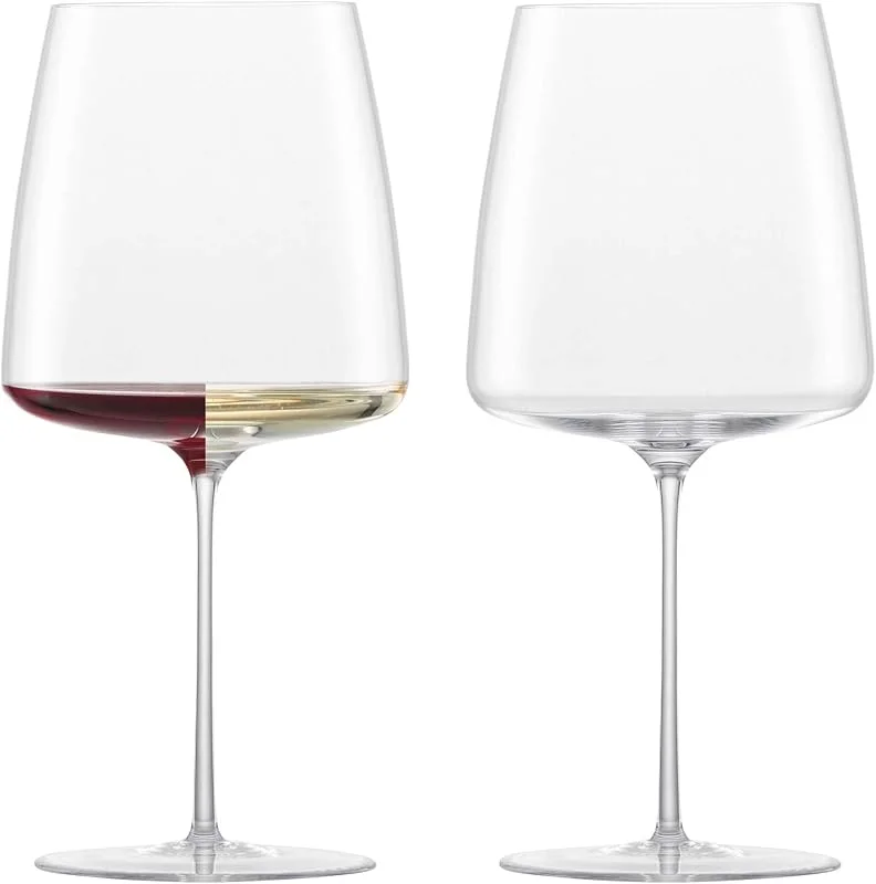 Besuche den Zwiesel Glas-Store Zwiesel Glas Handmade Simplify handgefertigte Glaswaren, 750 ml, Rotwein, 2 Stück — Wein und Festtafel