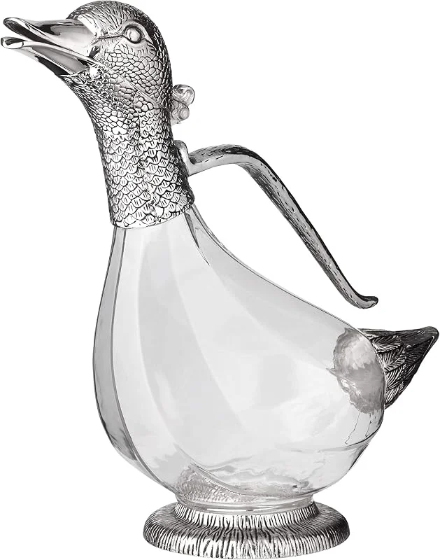 Besuche den EDZARD-Store EDZARD Dekantierente Daisy (H 26 cm), edel versilberte Elemente — Wein und Festtafel