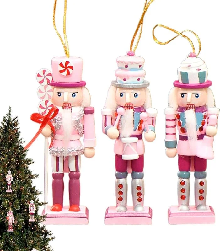 Marke: Generisch Nussknacker Figuren Kuchen- und Süßigkeiten-Design Holzsoldaten — Weihnachtsdeko