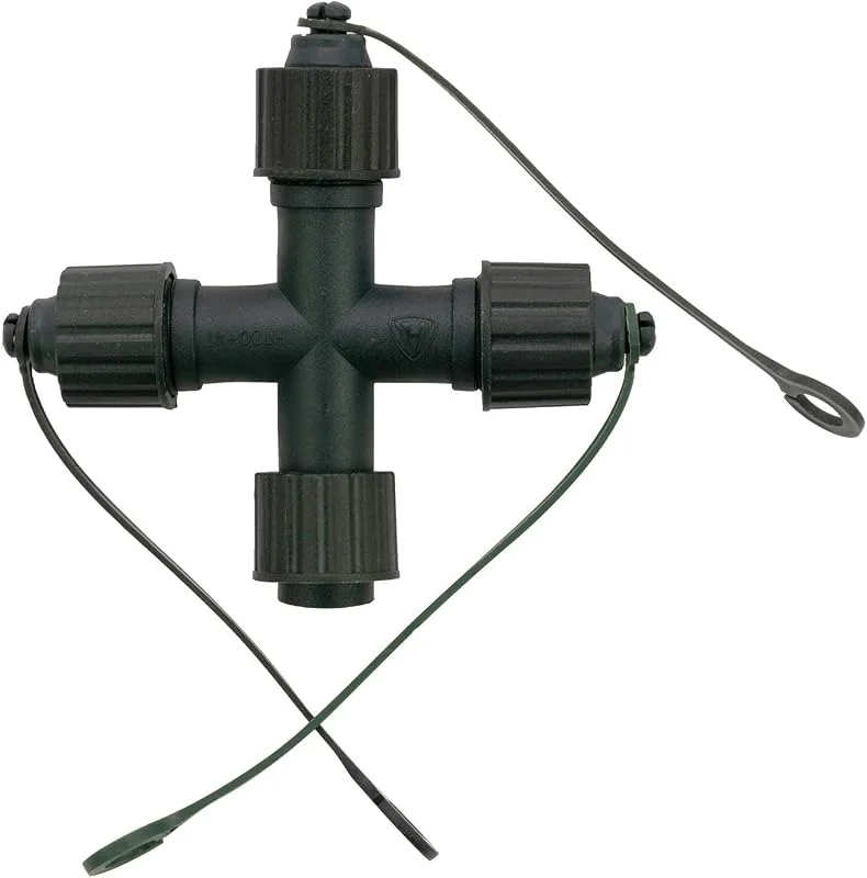 Besuche den hellum-Store hellum System Profi Kreuz Verbindungsstück grün für Lichterketten außen — Weihnachtsbeleuchtung