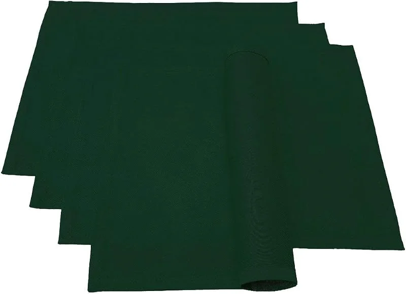 Besuche den Lemos Home-Store Lemos Home Platzset Platzdeckchen 4 Stück aus Baumwolle Viele Farben (Dunkelgrün) Tischset 46x36 — Küche & Haushalt