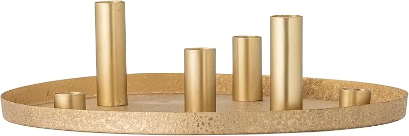 Bloomingville Maxime Kerzenhalter Gold Metall — Kerzenlicht Abendessen