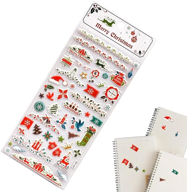 Marke: Générique Weihnachtsaufkleber 3D für DIY Aufkleber Weihnachtsdekoration — Geschenkverpackung