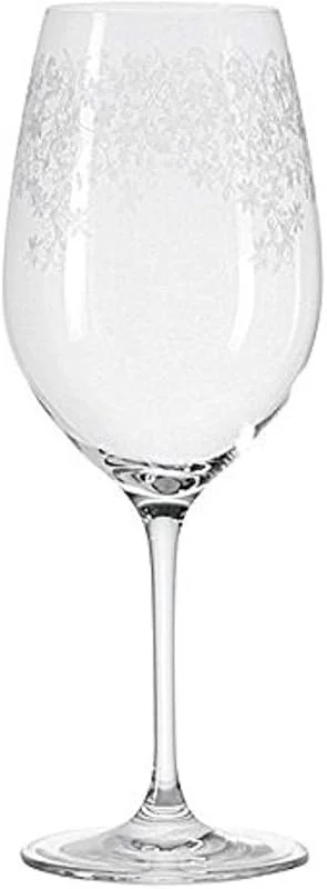Besuche den LEONARDO HOME-Store Leonardo Chateau Weißwein-Glas, 1 Stück, spülmaschinenfestes Wein-Glas, Wein-Kelch mit gezogenem Stiel, Wein-Glas mit Gravur, 410 ml, 061591 — Wein und Festtafel
