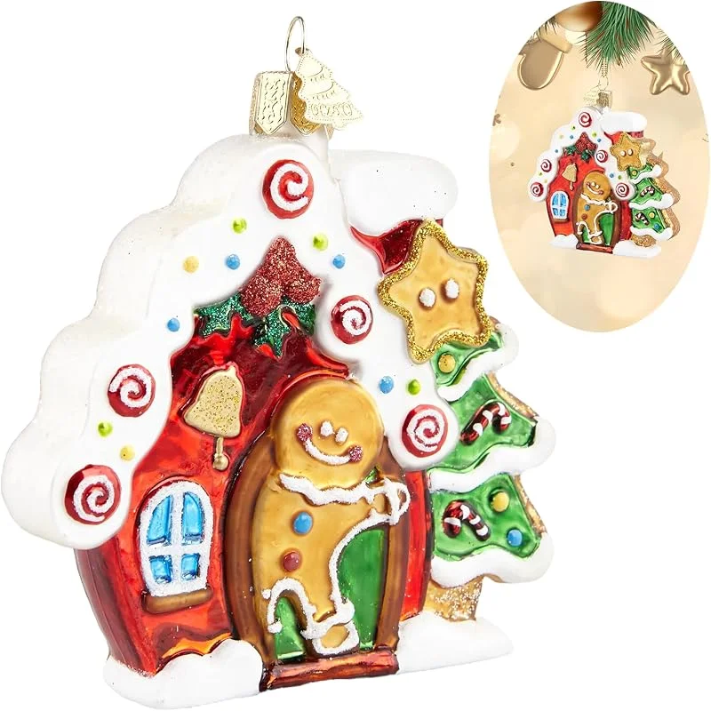 Besuche den Hzyc-Store Weihnachtsbaumschmuck, Handgeblasenes Glas-Weihnachtsdekorationen