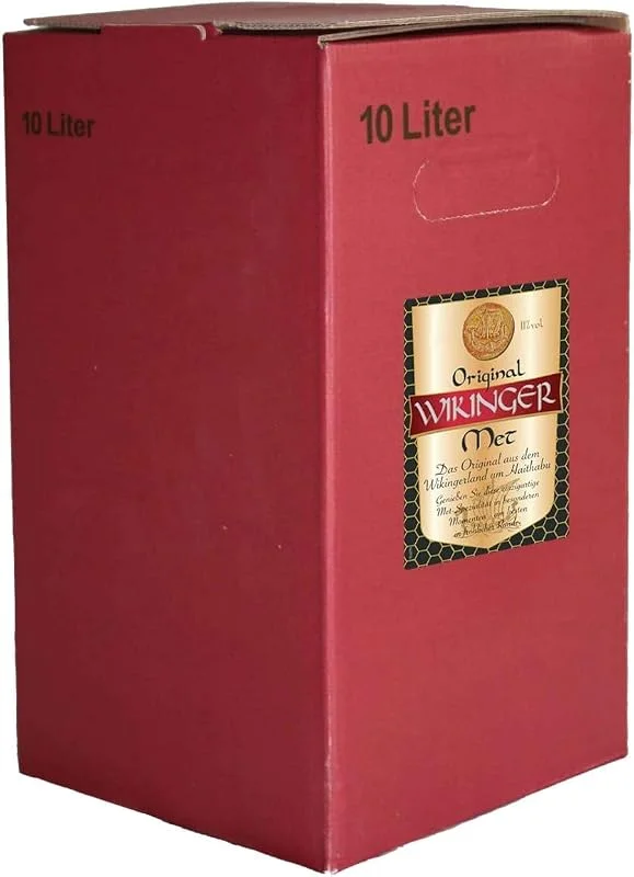 Besuche den Original Wikinger Met-Store Wikinger Met Honigwein, Bag in Box, 10 L, fruchtig-aromatisch, 11% Vol. — Wein und Festtafel