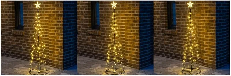 Marke: Benelando 3 x 120cm LED Weihnachtsbaum Fahnenmast Lichterkette Lichterschlauch Weihnachten — Weihnachtsbeleuchtung