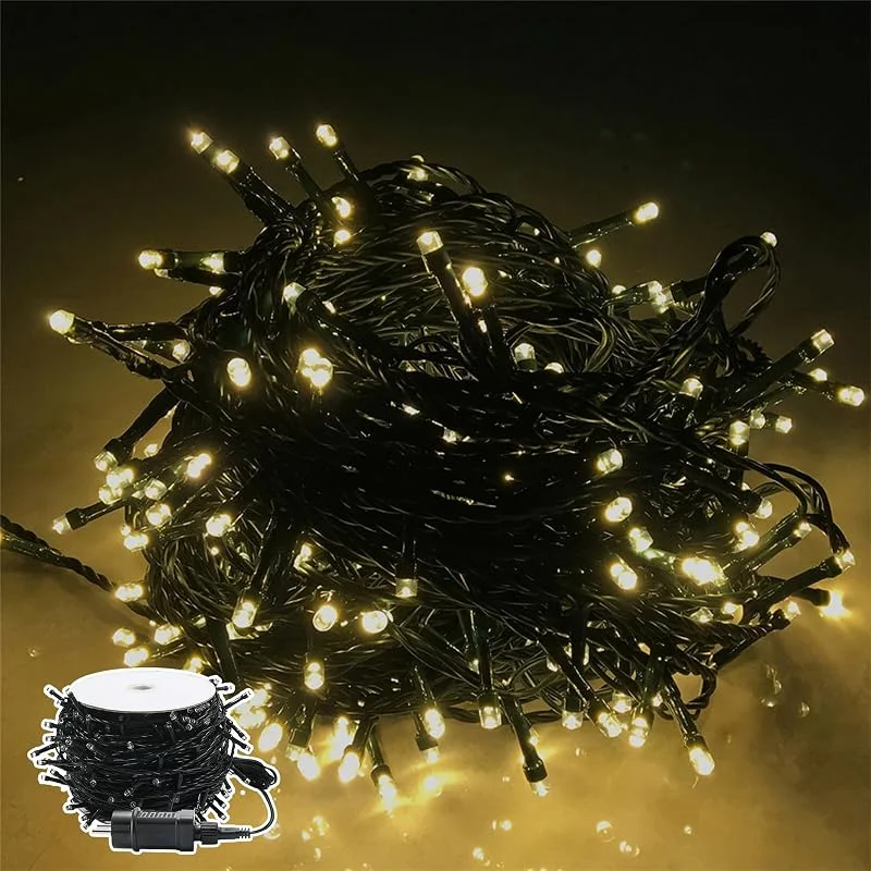 Besuche den NAIZY-Store NAIZY LED Lichterkette 30m 300 LEDs Lichter 8 Leuchtmodi, Warmweiß — Weihnachtsbeleuchtung