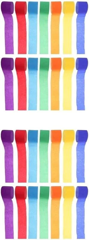 Marke: BESTOYARD 28 Rollen Bunte Krepppapiergirlanden aus Papier für Partydeko und — Geschenkverpackung