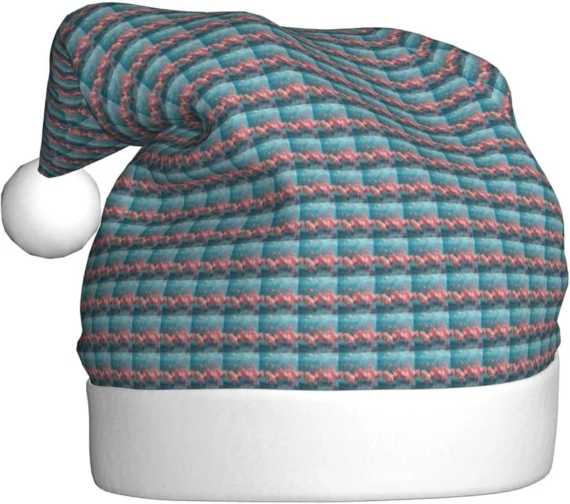 Marke: Tamiger Weihnachtsmützen mit Flamingo-Druck, saisonal, festlich — Weihnachtsmode
