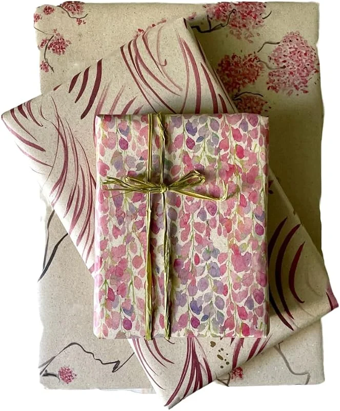 Besuche den PÁPYDO-Store Geschenkpapier I Kleinformat I 40 x 50 cm I praktisch (grün, blau) — Geschenkverpackung