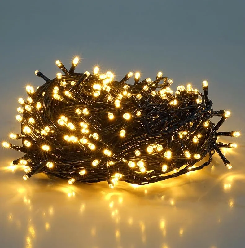 Besuche den Spetebo-Store Spetebo Lichterkette 480 LED warm weiß mit Timer für Innen und Außen — Weihnachtsbeleuchtung