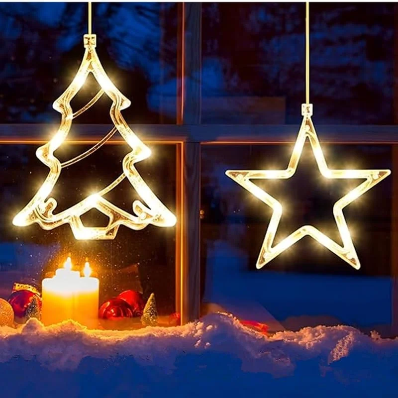 Besuche den TRIXES-Store TRIXES Leuchtstern & Weihnachtsbaum Wanddeko 2er Set — Weihnachtsdeko
