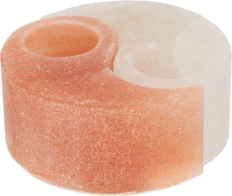Marke: Himalaya Salt Dreams Salzkristall Teelichthalter YIN YANG aus Punjab, Pakistan — Advent und Tisch