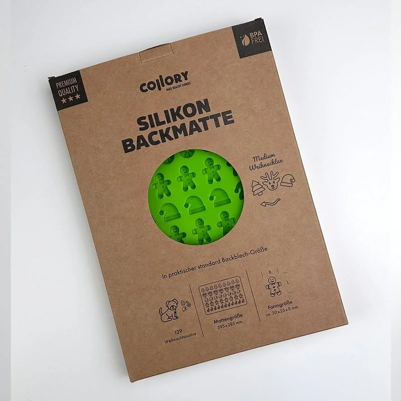 Besuche den Collory-Store Collory Medium Weihnachten (ca. 2, 5 cm) Silikon Leckerli Backmatte, Hundekekse DIY, Schokoladenform, Bonbonform, Christmas, antihaftend und lebensmittelecht (BPA-Frei) — Weihnachtskueche