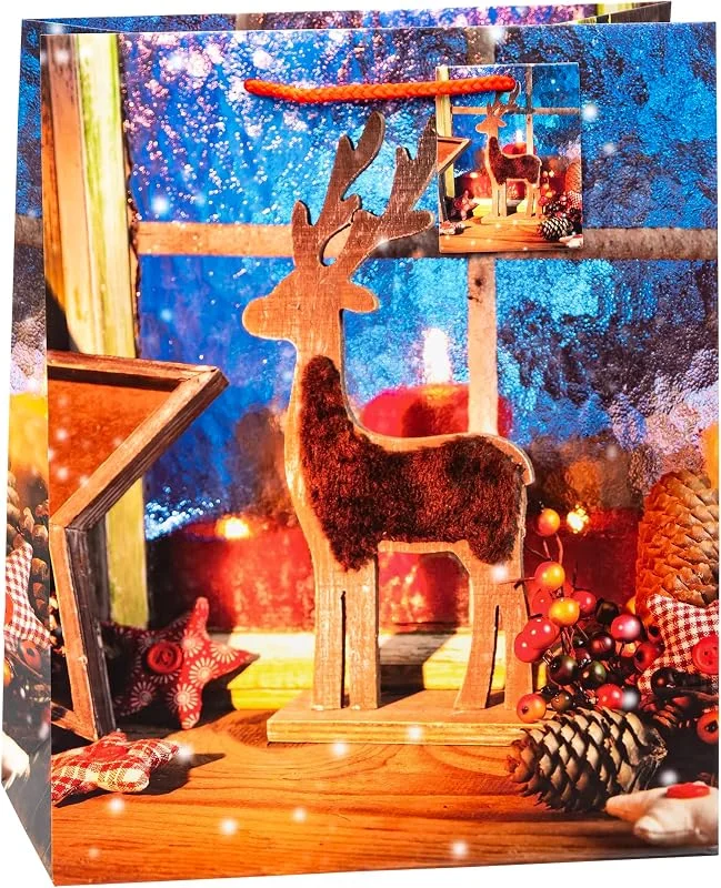 Besuche den TSI-Store TSI Geschenktüten WEIHNACHTEN ELCH, 6er Packung, Größe: Groß (HxBxT 32 x 26 x 13, 5 cm), Art.Nr. 87310-3 — Geschenkverpackung
