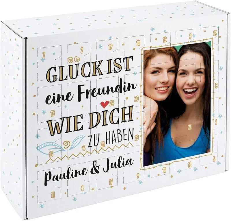 Besuche den Herz & Heim-Store Herz & Heim® Foto-Adventskalender - Glück ist - Kompliment zur Vorweihnachtszeit mit dem eigenen Bild — Advent und Tisch
