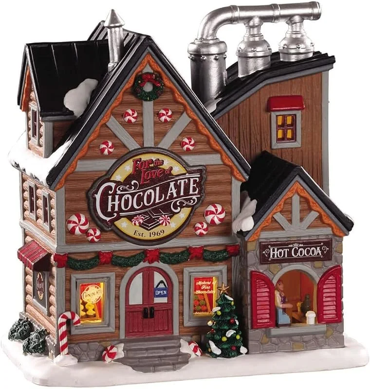 Marke: Lemax Lemax - Fot The Love of Chocolate Shop 05621 Schokoladenfabrik Weihnachtsdorf Winterdorf — Weihnachtsdeko
