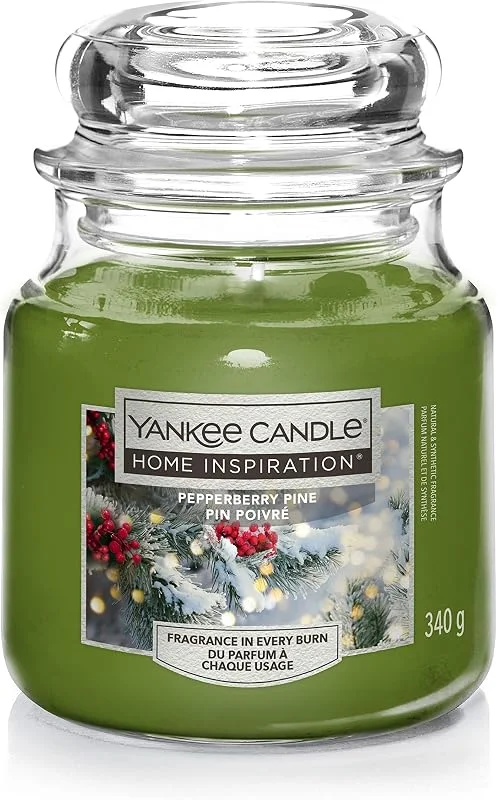 Besuche den Yankee Candle-Store Yankee Candle - Home Inspiration, Duftkerze aus Kiefernholz, Geschenkidee (Kiefernbeeren, Giara Media) — Kerzenlicht Abendessen