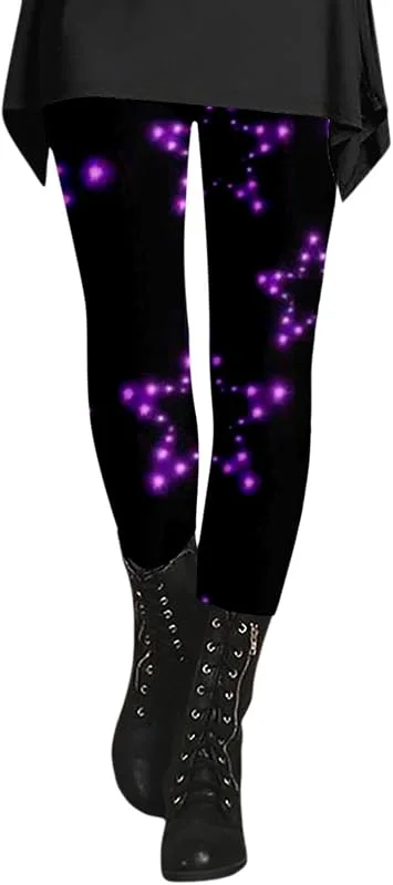 Marke: Generisch 80er Leggings Damen Bunt Leggings Party Oil Painting Graffiti Yoga Leggins Strumpfhosen Sporthose Leggins Lang Leggings Damen Druck Blickdichte Sport Yogahosen Slim Fit Hohe Taille Lange -Mode — Weihnachtsmode