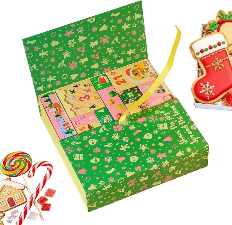 Marke: Generisch Leere Weihnachts-Adventsbox 24 Tage DIY Leerer Adventskalender Zum Befüllen — Advent und Tisch
