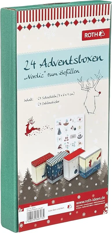 Besuche den ROTH-Store ROTH 24 Adventsboxen Nordic zum Befüllen — Advent und Tisch