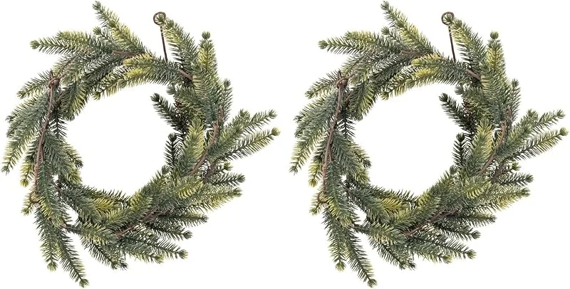 Besuche den Ideen mit Herz-Store Ideen mit Herz, Deko-Girlande, Kiefernzweige, Weihnachten, Tannengirlande, 150 cm (Packung mit 2) — Weihnachtsdeko