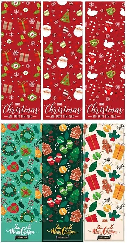 Marke: Ymxygz Weihnachtsaufkleber, 60 Stück, Rechteckige Verschlussaufkleber Zum Verpacken Von Geschenken, Dekorative Geschenkboxen Und Umschlägen — Geschenkverpackung