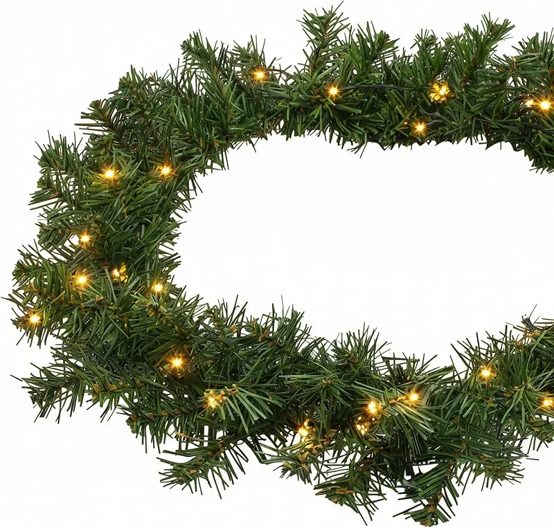 Besuche den Spetebo-Store Weihnachts Girlande 270 cm mit 35 LED Lichterkette batteriebetrieben — Weihnachtsbeleuchtung