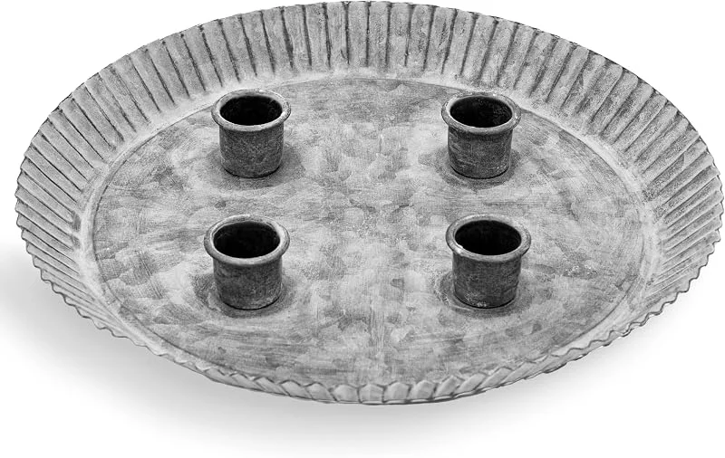 Besuche den Blümelhuber-Store Kerzenständer Stabkerzen Deko Silber Tischdeko Hochzeit Tischdeko Wohnzimmer Deko Modern Adventskranz Metall — Kerzenlicht Abendessen