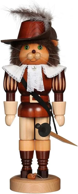 Marke: Christian Ulbricht Nutcrackers Nussknacker Gestiefelter Kater natur - 37, 5cm - Original Erzgebirge - Christian Ulbricht — Weihnachtsdeko
