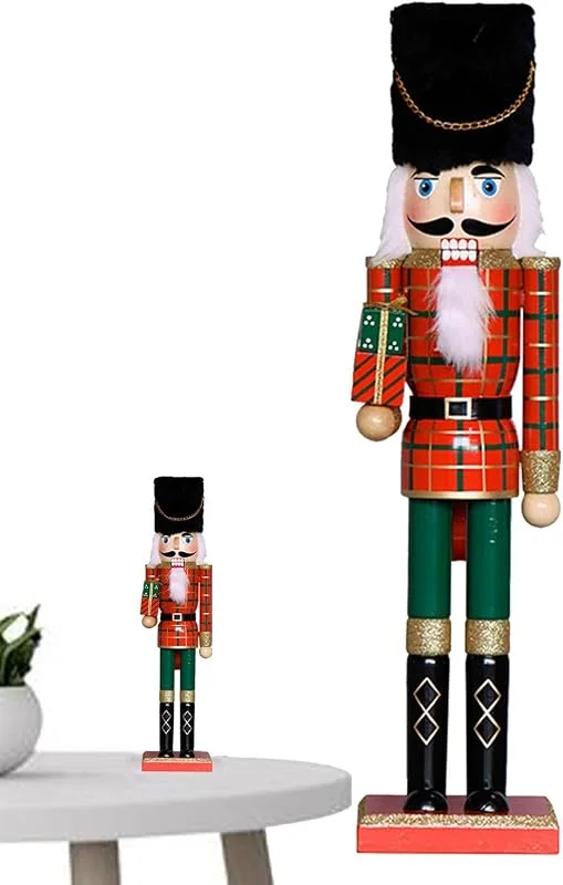Marke: Generisch Weihnachts-Nussknacker Figuren Saisonale Holzdekoration ca. 50 cm — Weihnachtsdeko