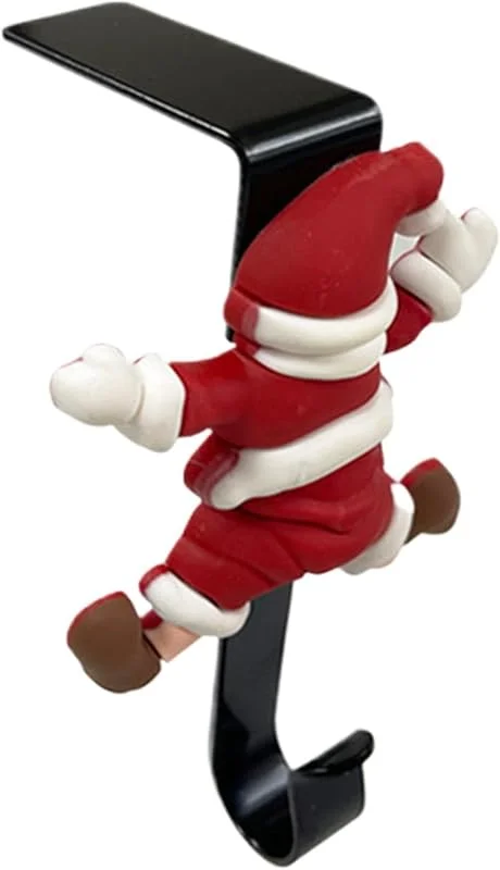 Marke: Generisch Weihnachtsstrumpfhalter, rostfreie, rutschfeste Eisen-Strumpf-Kleiderbügel, starke Tragfähigkeit, Urlaubs-Kamingirlande, Halter, Metallgriffe, Set für Weihnachtsstrümpfe — Weihnachtsdeko