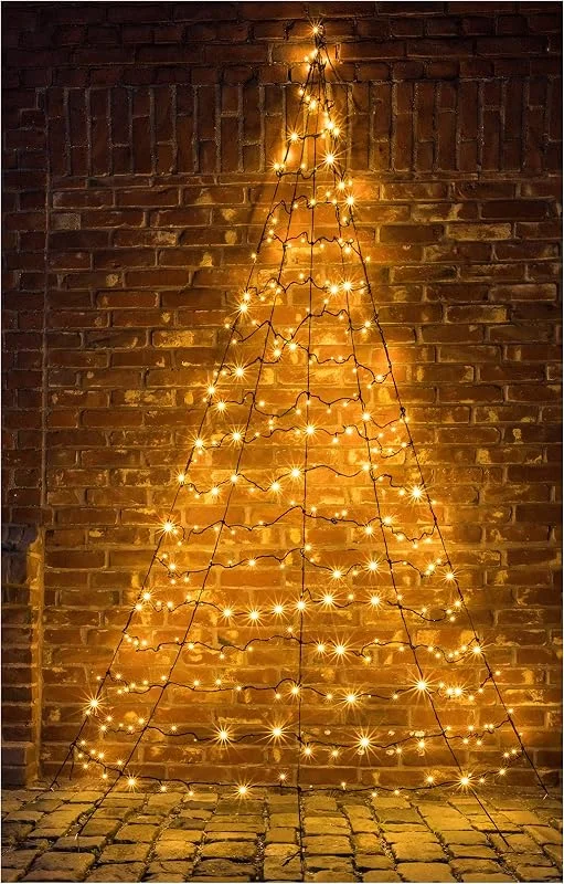 Marke: Star-Max Star-Max Galaxy LED Tannenbaum zur Wandbefestigung 300cm mit 260 warmweißen LED — Weihnachtsbeleuchtung