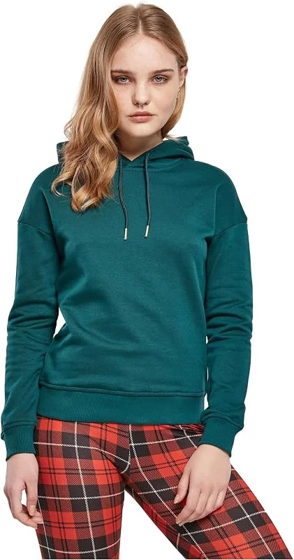 Besuche den Urban Classics-Store Urban Classics Ladies Hoody Frauen Kapuzenpullover Oliv Basics — Weihnachtsmode