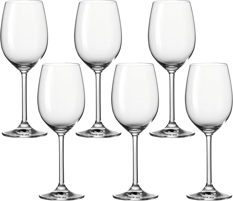 Besuche den LEONARDO HOME-Store Leonardo Daily Weißwein-Gläser 6er Set, Kelch mit Stiel, spülmaschinenfeste Wein-Gläser, Höhe 22 cm, 370 ml, 063315 — Wein und Festtafel