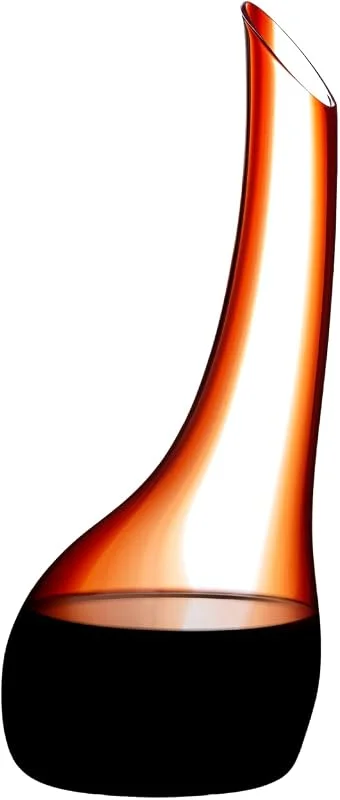 Besuche den RIEDEL-Store RIEDEL Cornetto Confetti Dekanter - Rot, Einzelpackung, klares+rotes Kristallglas, handgefertigt — Wein und Festtafel